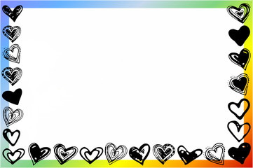 Fototapeta premium Cadre coeur