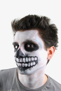 Creepy skeleton guy (Carnival face painting)