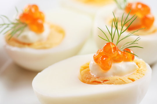 Eggs with Caviar