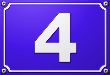 Fototapeta premium Numéro 4