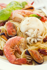 Spagetti mit Meeresfrüchten