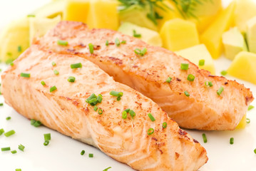Lachs mit Mango