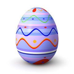 Purple pattern easter egg