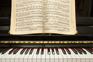 Piano with Music Book
