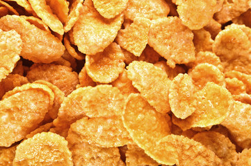 background of corn flakes
