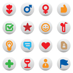 Buttons for dating and love