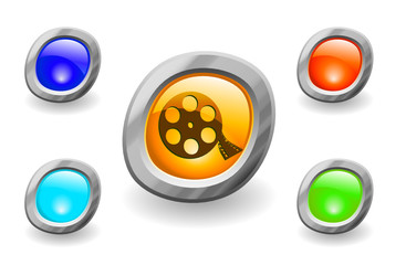 Buttons for web. Vector.