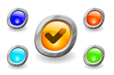 Buttons for web. Vector.