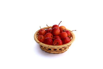 Apples in decorative basket