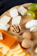 big group of cheeses