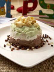 pastel con platano