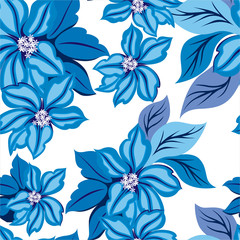 Obraz premium Seamless floral background