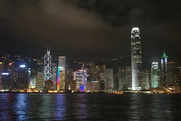 Fototapete Rund Skyline von Hongkong © Jochen Wenz