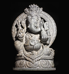 Obraz premium ganesh hindu god isolated