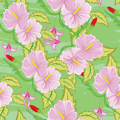 Fototapeta premium Seamless floral background