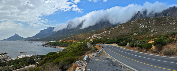 Panorama Kapstadt Küstenstraße Tafelberg Afrika