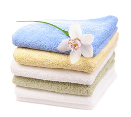 colorful towels