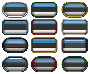 twelve buttons of the Flag of Estonia