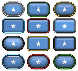 twelve buttons of the Flag of Somalia
