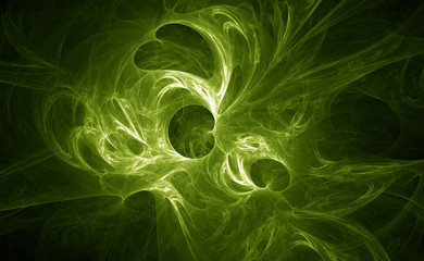 Naklejka premium green fractal