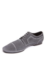 gray suede men shoe