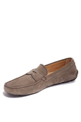 brown suede men shoe