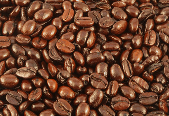 French Roast Coffee Beans Background