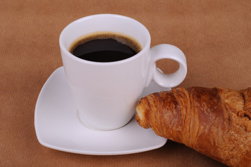 coffee and croissant