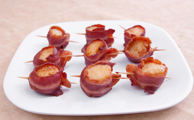 plate of scallops