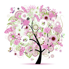 Obraz premium Floral tree beautiful