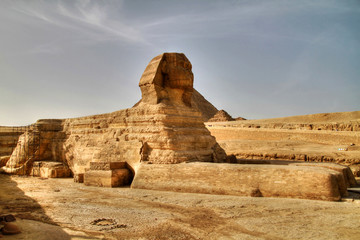 Fototapeta na wymiar Sfinks w Gizie - Egipt