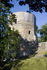 Fototapeta na wymiar Cesis średniowieczny Zamek