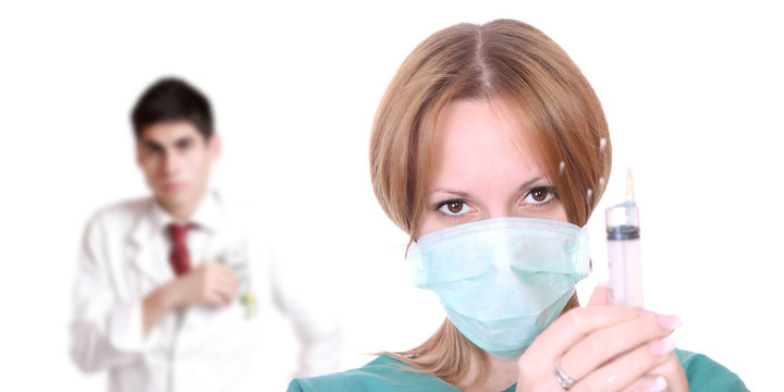 Caucasian female doctor