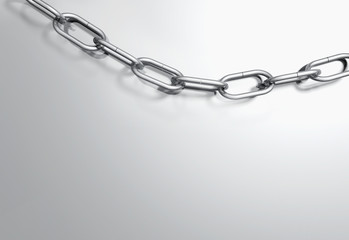 chain on white background