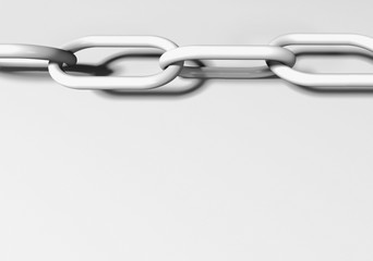 Obraz premium chain on white background