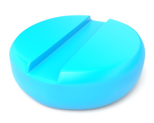 Blue tablet