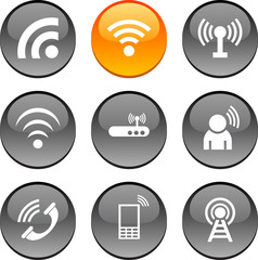 Communication icons.