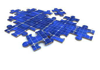 Solar panel puzzle