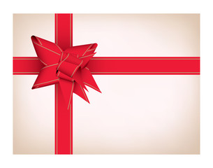 Present with red ribbon