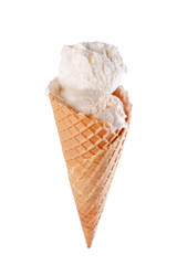 vanilla ice cream cone
