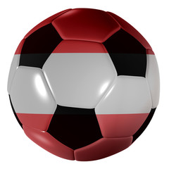 Fototapeta premium football austrian flag
