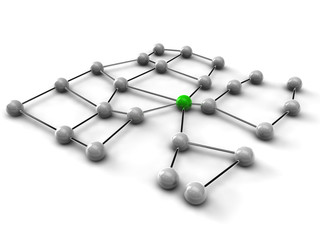 Kugelnetz grau grün