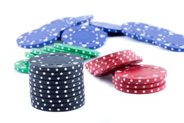 Poker chips.