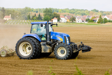 tractor on field, Czech Republic