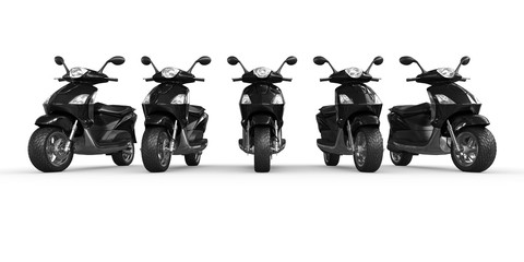 Obraz premium Scooter - front view