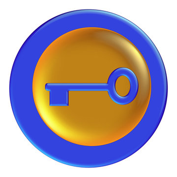 Blue glossy icon
