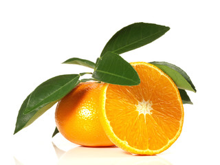 Halbierte Clementine