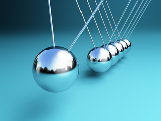 newton cradle 3d