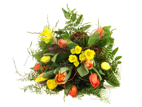 Fr&uuml;hlingsblumen Tulpen Strau&szlig; - Blumen von der G&auml;rtnerei