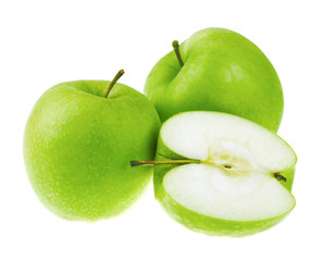 Fresh green apples